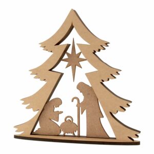 Preparation "Shishka" of plywood 6.7х8.0 cm 4 pcs. ROSA TALENT