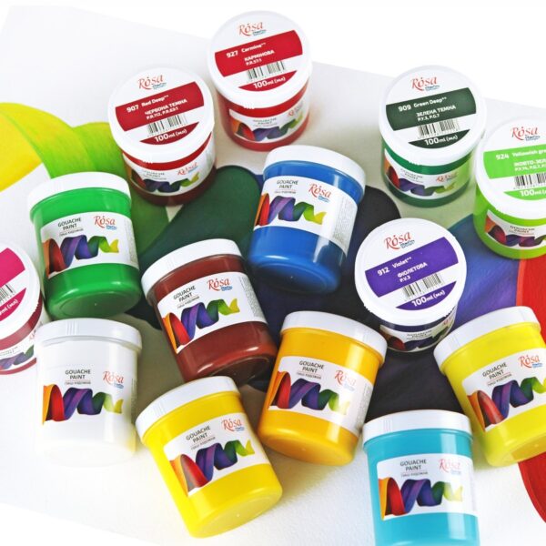 Фарби гуашеві 100мл ROSA Studio
