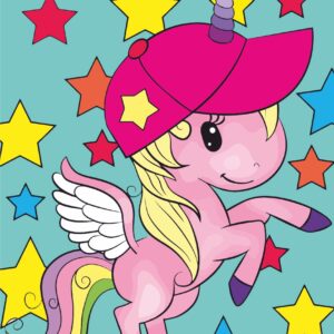 „Pony“, Canvas Panel with outline, 20х20cm, cotton, acrylic, ROSA START