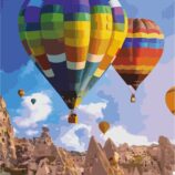 Landscape №31, Canvas Panel with outline, 30х40, cotton, acrylic, ROSA START