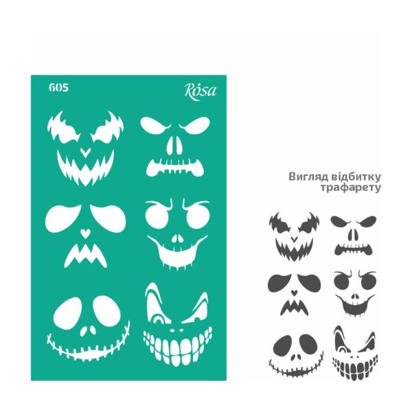 Adhesive Stencil 13x20 cm ROSA TALENT