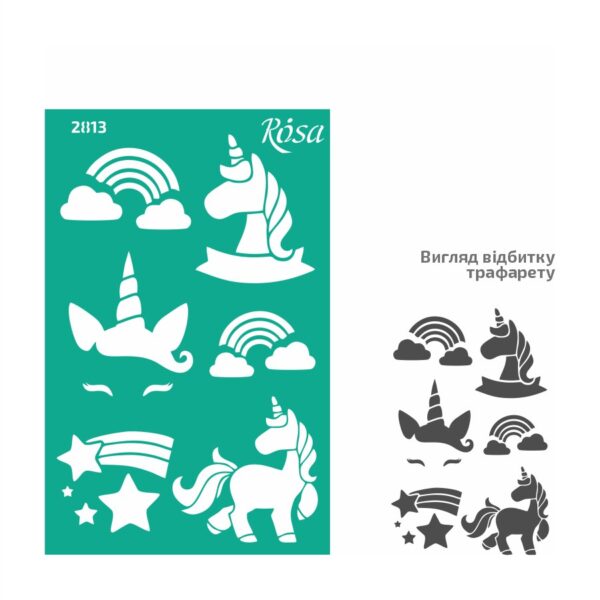 Adhesive Stencil „Children's“ 13x20 cm ROSA TALENT