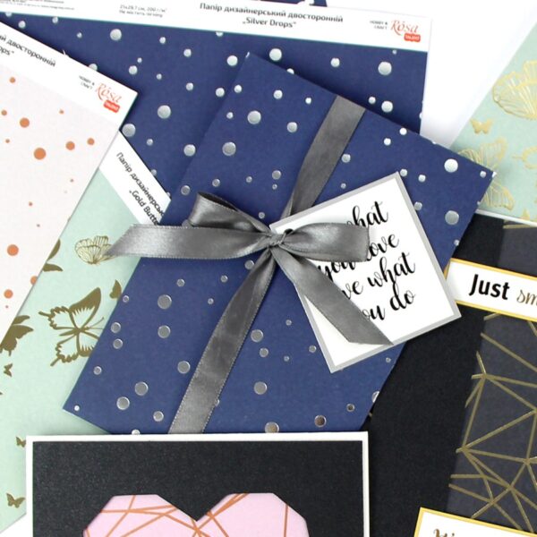 Matt paper double-sided „Valentine's Mood“ 21х29,7cm 200g/m2 ROSA TALENT