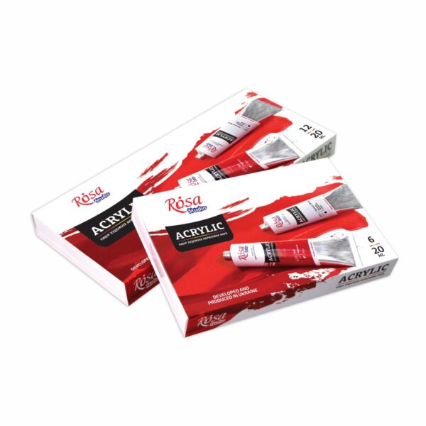 Набір акрилових фарб 6х20мл ROSA Studio
