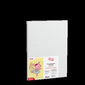 „Dancer“, Canvas Panel with outline, 20х30cm, cotton, acrylic, ROSA START