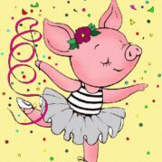 „Танцюристка“, полотно на картоні з контуром, 20х30, бавовна, акрил, ROSA START