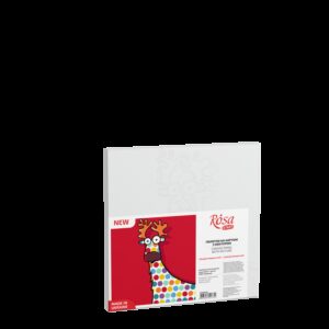 „Bright Аnimals 2“, Canvas Panel with outline, 20х20cm, cotton, acrylic, ROSA START