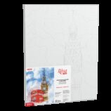 Cities №1, Canvas Panel with outline, 30х40, cotton, acrylic, ROSA START