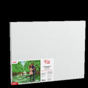 „Поцілунок в парку“,  полотно на картоні з контуром, 30х40, бавовна, акрил, ROSA START