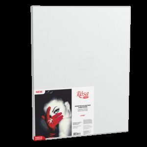 „Lady“, Canvas Panel with outline, 30х40, cotton, acrylic, ROSA START