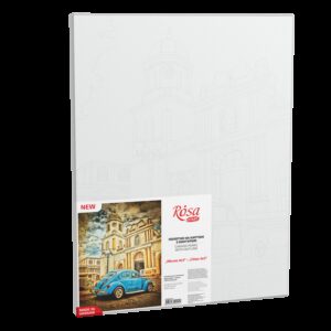 Міста №3, полотно на картоні з контуром, 30х40, бавовна, акрил, ROSA START