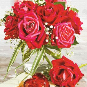 Still life №36, Canvas Panel with outline, 30х40, cotton, acrylic, ROSA START