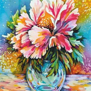 Натюрморт №37, полотно на картоні з контуром, 30х40, бавовна, акрил, ROSA START