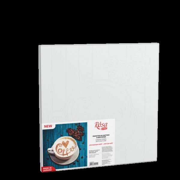 Натюрморт №39, полотно на картоні з контуром, 30х30, бавовна, акрил, ROSA START