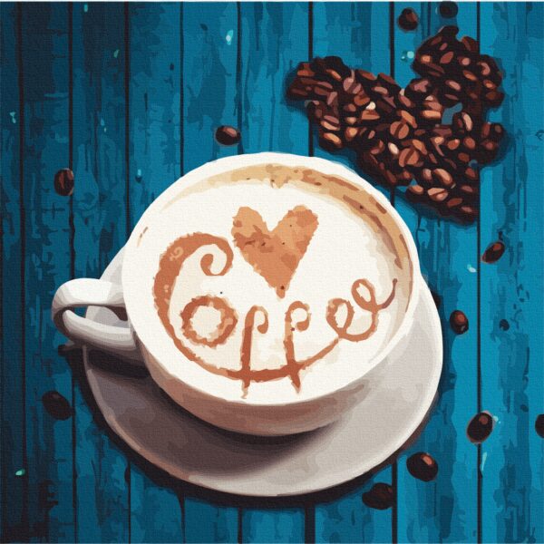 Still life №39, Canvas Panel with outline, 30х30, cotton, acrylic, ROSA START