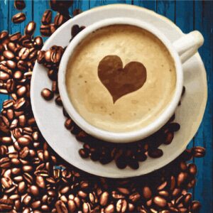 Натюрморт №40, полотно на картоні з контуром, 30х30, бавовна, акрил, ROSA START