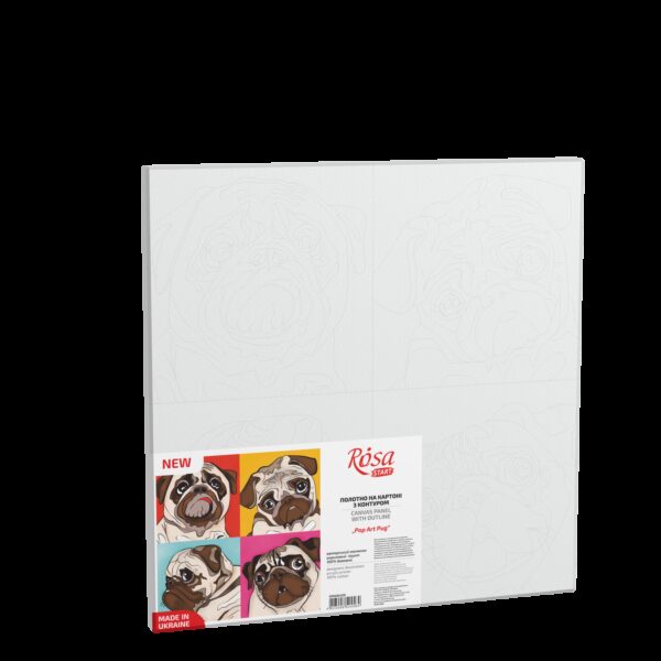 „Pop Art Рug“,  полотно на картоні з контуром, 30х30, бавовна, акрил, ROSA START