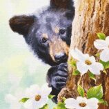 Тварини №7, полотно на картоні з контуром, 30х40, бавовна, акрил, ROSA START