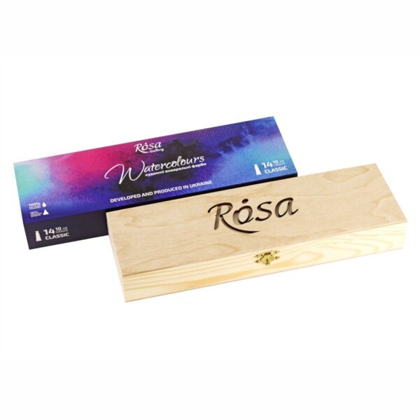 Набір акварелі "Класика" в метал. пеналі 14кол ROSA Gallery
