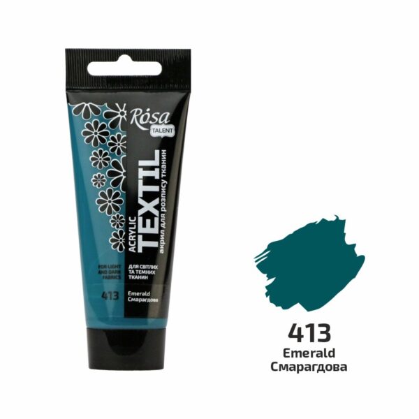 Фарби акрилові для тканин в тубі 60мл ROSA TALENT