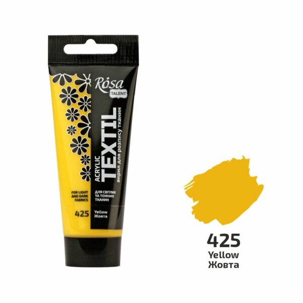 Фарби акрилові для тканин в тубі 60мл ROSA TALENT