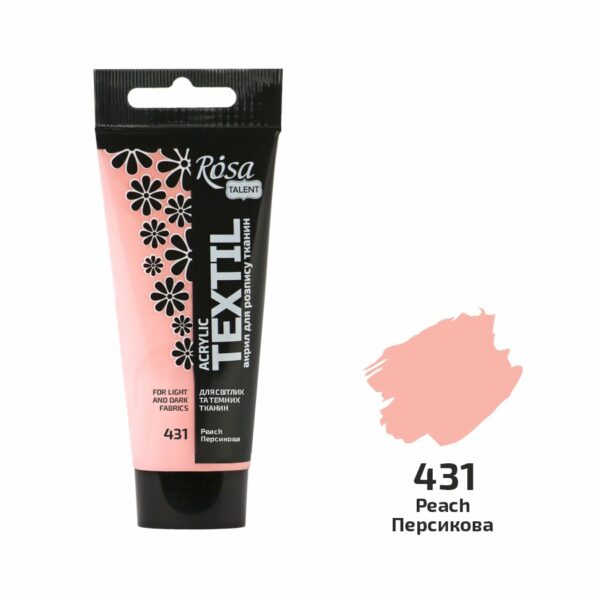 Фарби акрилові для тканин в тубі 60мл ROSA TALENT