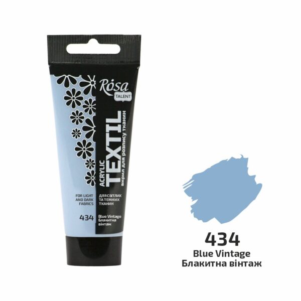 Фарби акрилові для тканин в тубі 60мл ROSA TALENT