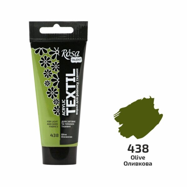 Фарби акрилові для тканин в тубі 60мл ROSA TALENT