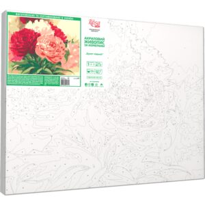 „Peonies Bouquet“, standard Kit, painting by numbers, 35х45cm, ROSA START