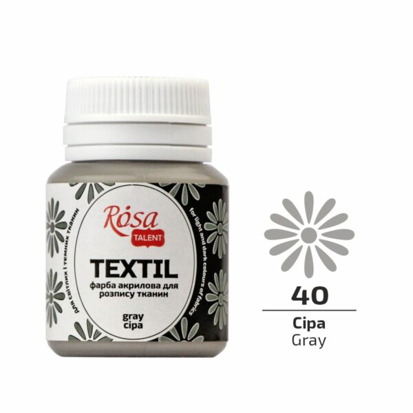 Фарба акрилова для тканин 20мл ROSA TALENT