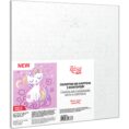 „Cute Кitty“, Canvas Panel with outline, 20х20cm, cotton, acrylic, ROSA START