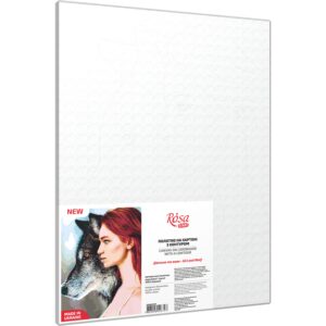 „Girl and Wolf“, Canvas Panel with outline, 30х40cm, cotton, acrylic, ROSA START