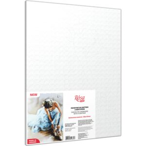 „Blue Dress“, Canvas Panel with outline, 30х40cm, cotton, acrylic, ROSA START