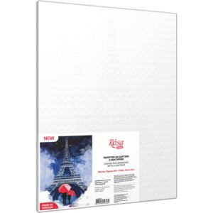 Cities, „Paris 4“, Canvas Panel with outline, 30х40cm, cotton, acrylic, ROSA START