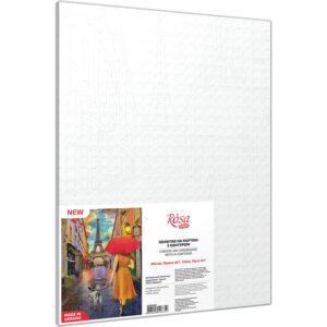 Cities, „Paris 7“, Canvas Panel with outline, 30х40cm, cotton, acrylic, ROSA START