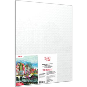 Cities, „Amsterdam 3“, Canvas Panel with outline, 30х40cm, cotton, acrylic, ROSA START