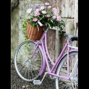 Landscape №38, Canvas Panel with outline, 30х40cm, cotton, acrylic, ROSA START