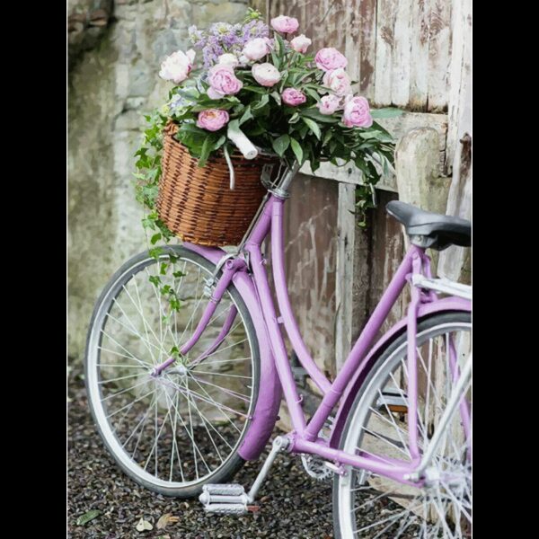 Landscape №38, Canvas Panel with outline, 30х40cm, cotton, acrylic, ROSA START