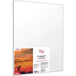 Landscape №40, Canvas Panel with outline, 30х40cm, cotton, acrylic, ROSA START