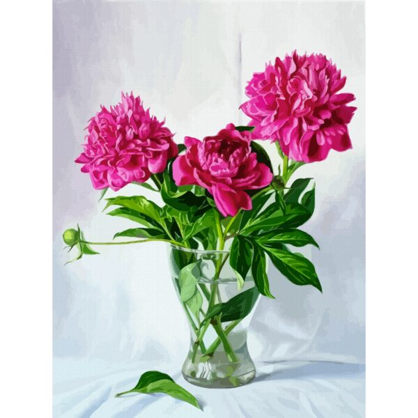 Still life №42, Canvas Panel with outline, 30х40cm, cotton, acrylic, ROSA START