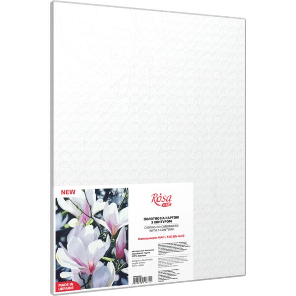 Still life №43, Canvas Panel with outline, 30х40cm, cotton, acrylic, ROSA START