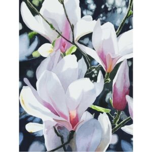 Натюрморт №43, полотно на картоні з контуром, 30х40, бавовна, акрил, ROSA START