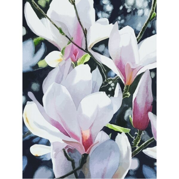 Натюрморт №43, полотно на картоні з контуром, 30х40, бавовна, акрил, ROSA START