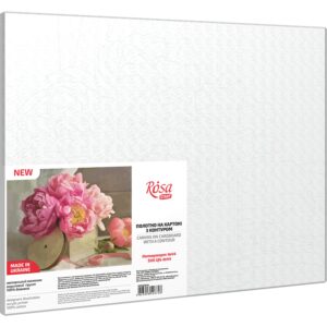 Still life №44, Canvas Panel with outline, 30х40cm, cotton, acrylic, ROSA START