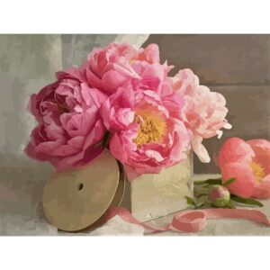 Натюрморт №44, полотно на картоні з контуром, 30х40, бавовна, акрил, ROSA START