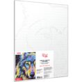Animals №9, Canvas Panel with outline, 30х40cm, cotton, acrylic, ROSA START