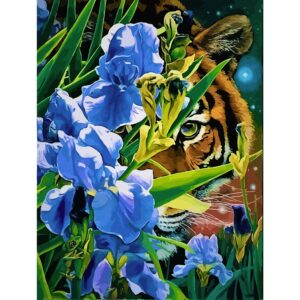 Animals №12, Canvas Panel with outline, 30х40cm, cotton, acrylic, ROSA START