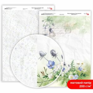 Paper for the card double-sided „Be in color“ Matt 21х29,7cm 200g/m2 ROSA TALENT