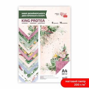 Paper for the card double-sided „Be in color“ Matt 21х29,7cm 200g/m2 ROSA TALENT