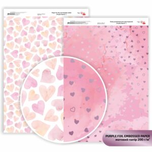 Matt paper double-sided „Valentine's Mood“ 21х29,7cm 200g/m2 ROSA TALENT